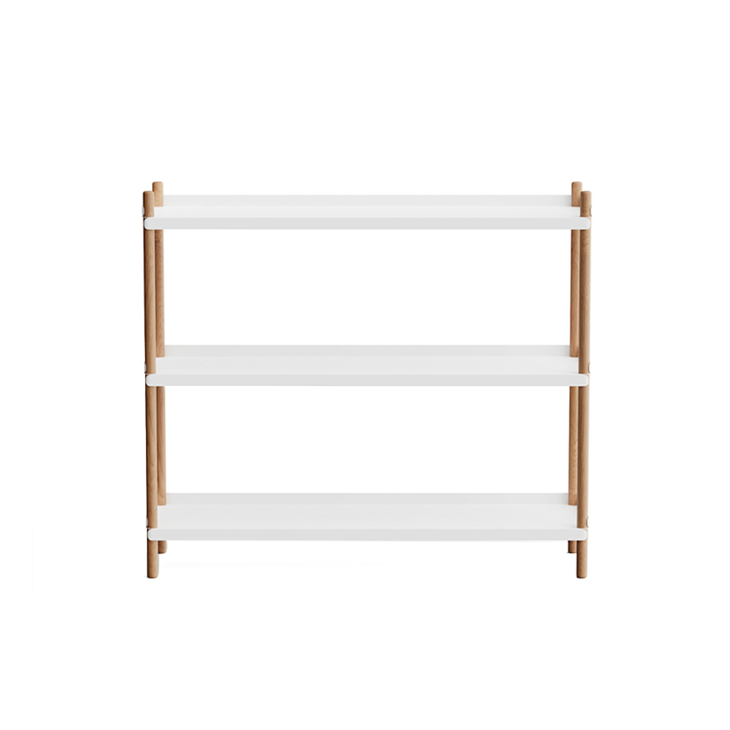 Etagère BOLT 100x88 Blanc/ chêne NINE