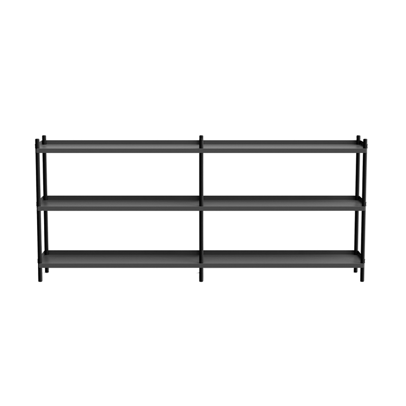 Etagère BOLT 200x88 Anthracite/ chêne noir NINE