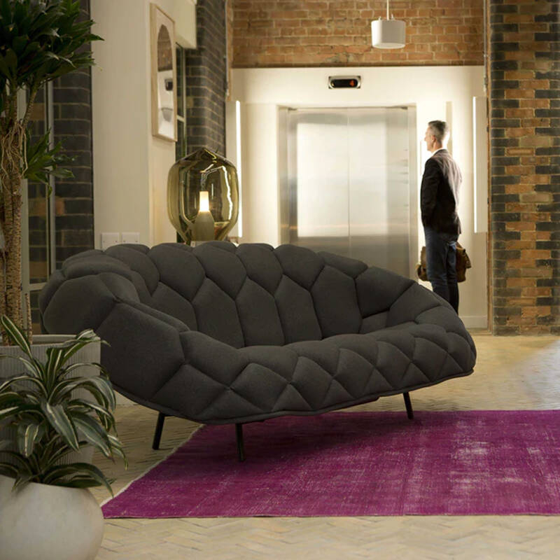 Canapé QUILT L 210 Uniform Melange 793 ESTABLISHED & SONS