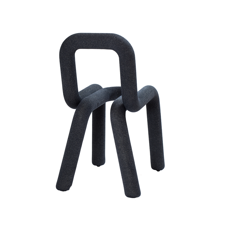 Chaise BOLD Bleu pailleté MOUSTACHE