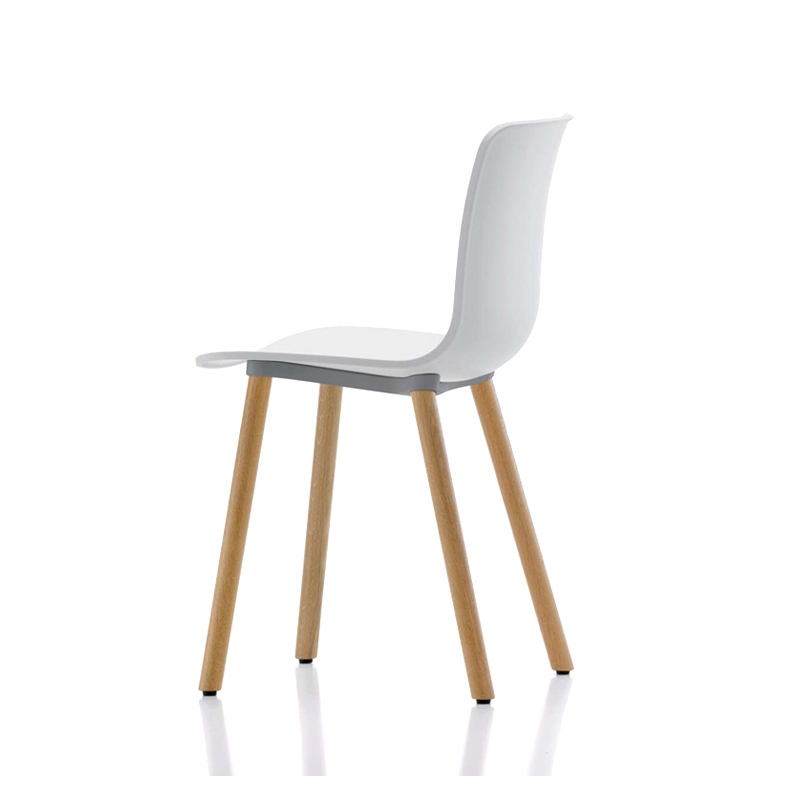 Chaise HAL RE WOOD Blanc  coton RE VITRA