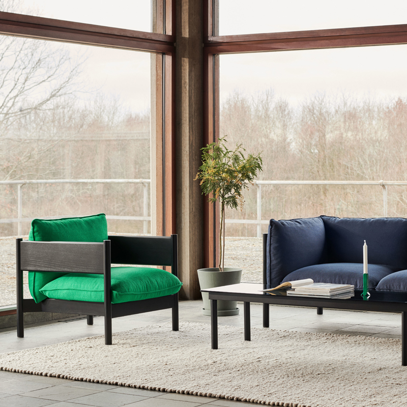 Fauteuil ARBOUR CLUB Vidar 932/ Hêtre laqué noir HAY