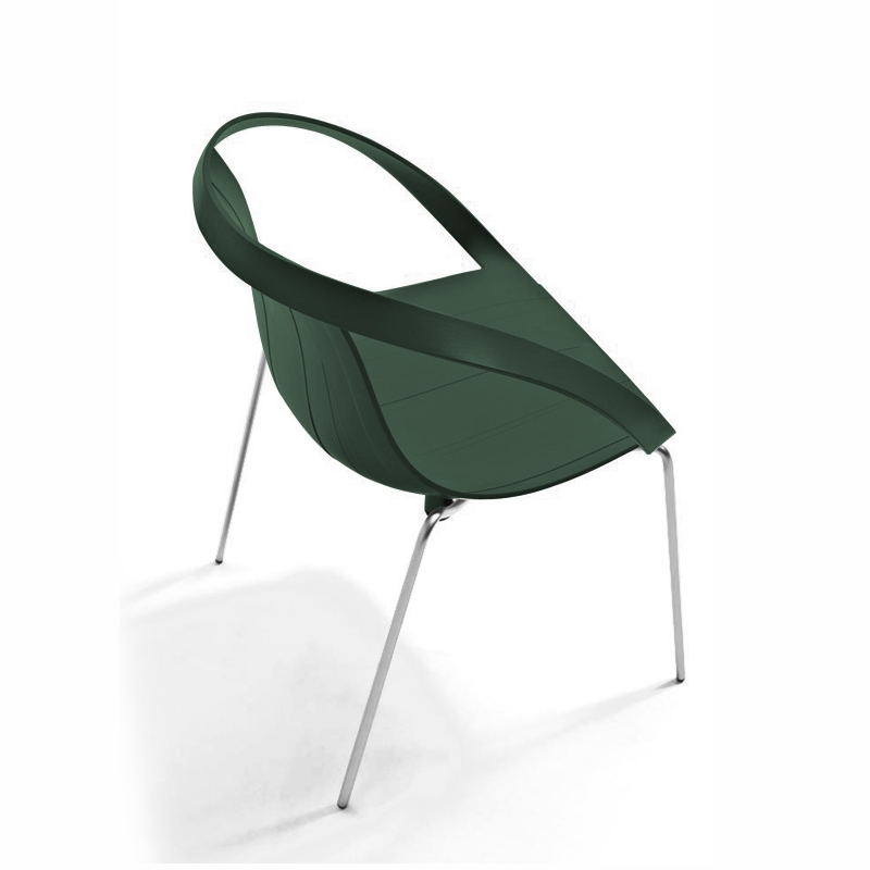 Chaise IMPOSSIBLE WOOD Vert MOROSO
