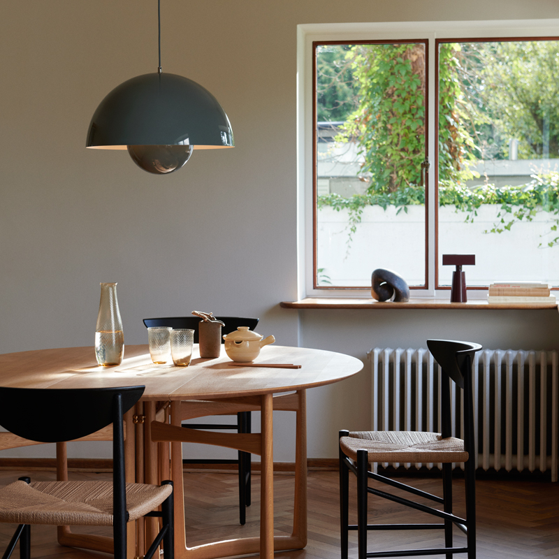 Suspension FLOWERPOT VP2 Bleu Stone AND TRADITION