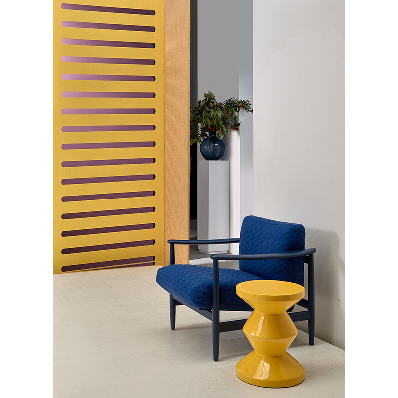Tabouret ZIG ZAG Jaune POLS POTTEN