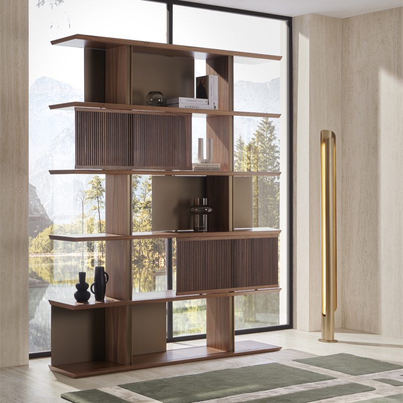 Etagère STOCKHOLM Double Noyer PUNT MOBLES