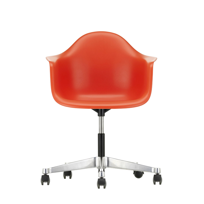 Fauteuil de bureau EAMES PLASTIC ARMCHAIR PACC Rouge coquelicot RE VITRA