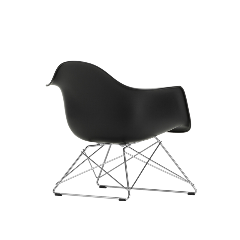 Fauteuil EAMES PLASTIC ARMCHAIR LAR Noir RE VITRA