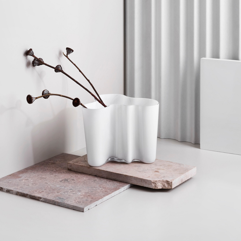 Vase Vase AALTO H 12 Blanc IITTALA