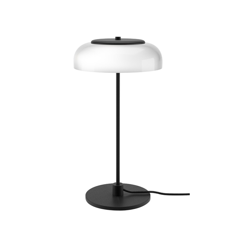 Lampe à poser BLOSSI BLACK Blanc opalin/ noir NUURA