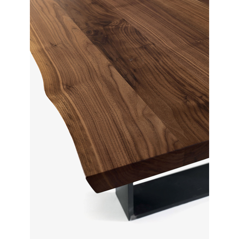 Table NEWTON NATURAL SIDES Noyer / noir RIVA 1920