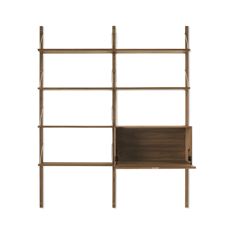 Meuble de rangement ROYAL SYSTEM Double Noyer huilé DK3