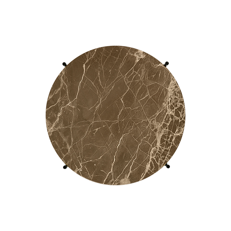 Table basse TS COFFEE Ø 55 Marbre Emperador marron GUBI