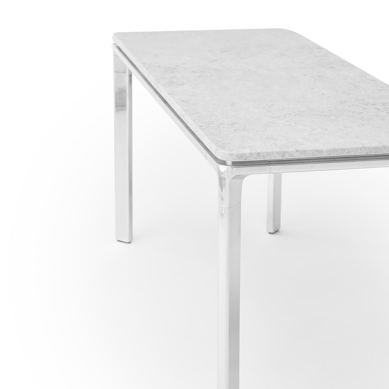 COFFEE TABLE SQUARE Marbre Sky gris 30x70 VIPP