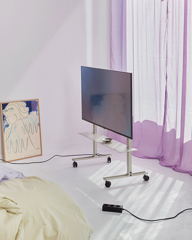 Support TV STRAIGHT ROLLIN' Bubble gum PEDESTAL