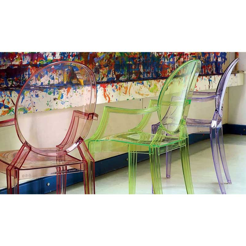 Fauteuil enfant LOU LOU GHOST Noir brillant KARTELL
