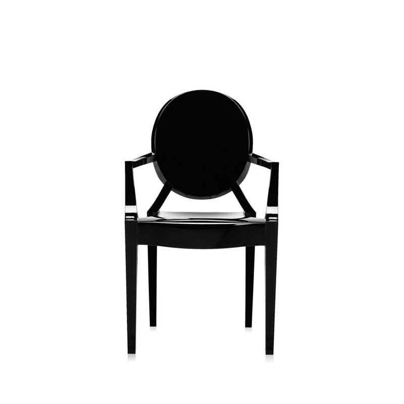 Fauteuil enfant LOU LOU GHOST Noir brillant KARTELL