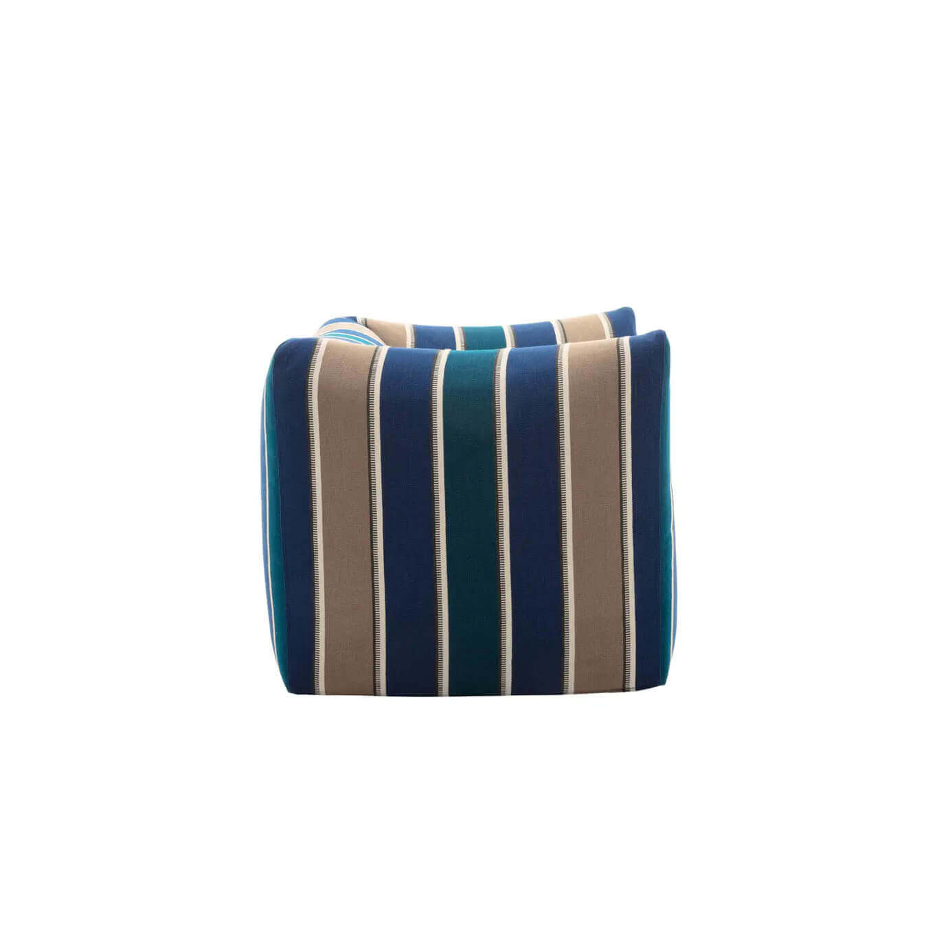 LA BAMBOLA Jacquard Lima raie bleue B&B ITALIA