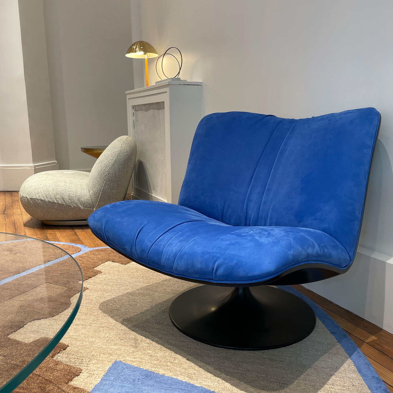 MARILYN Nubuck Bleu BAXTER