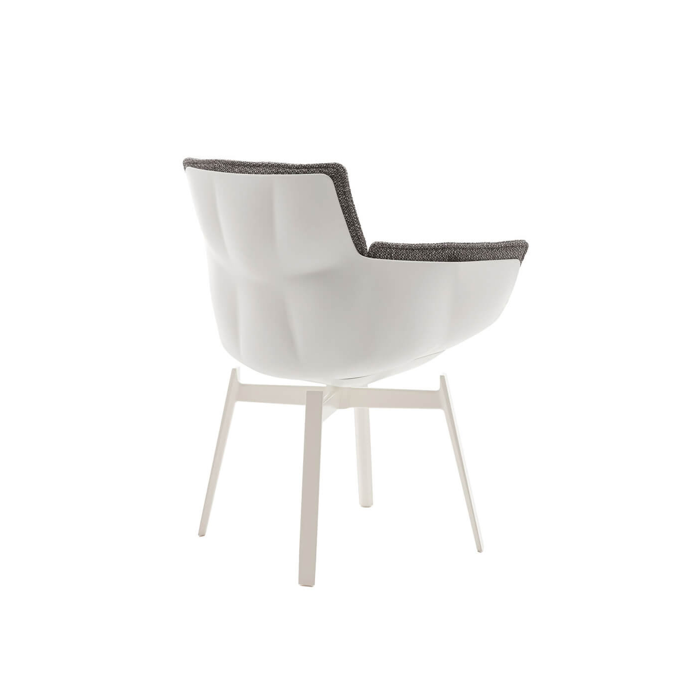 HUSK avec accoudoirs Rattier Antille marron/gris B&B ITALIA