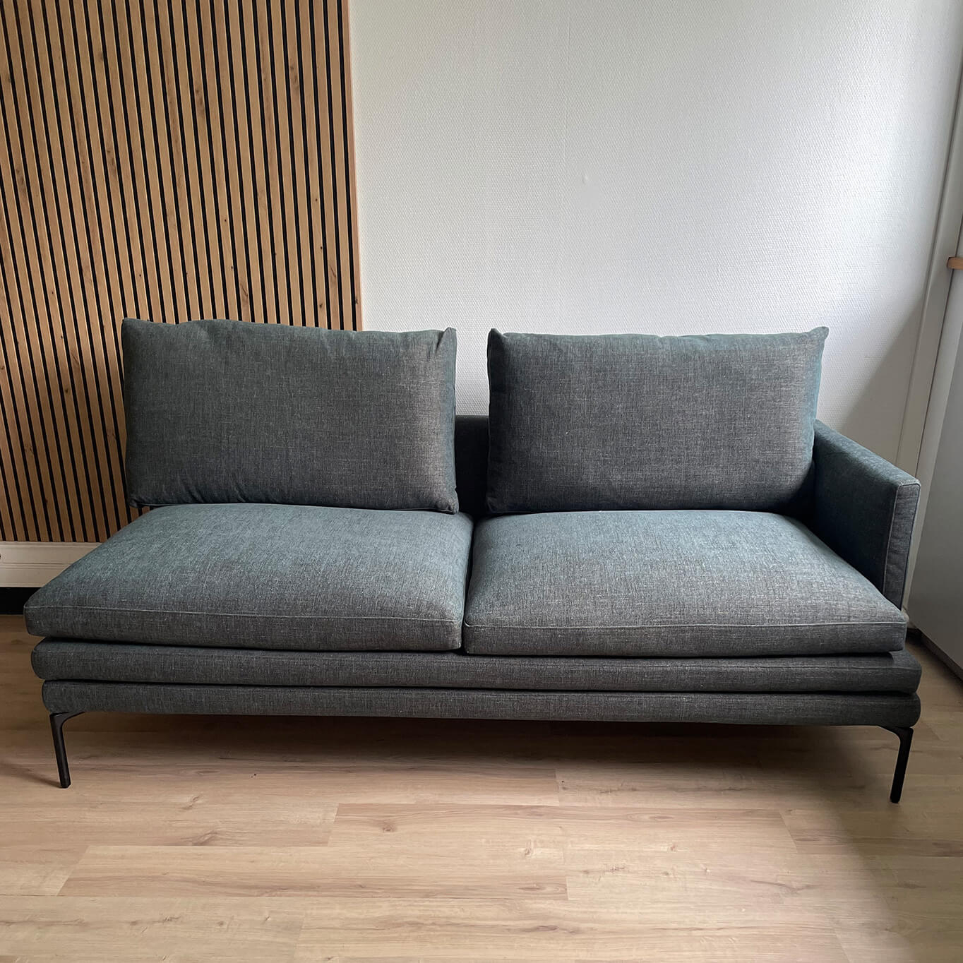 WILLIAM 2 places L 180 tissu Gris foncé 24805 ZANOTTA