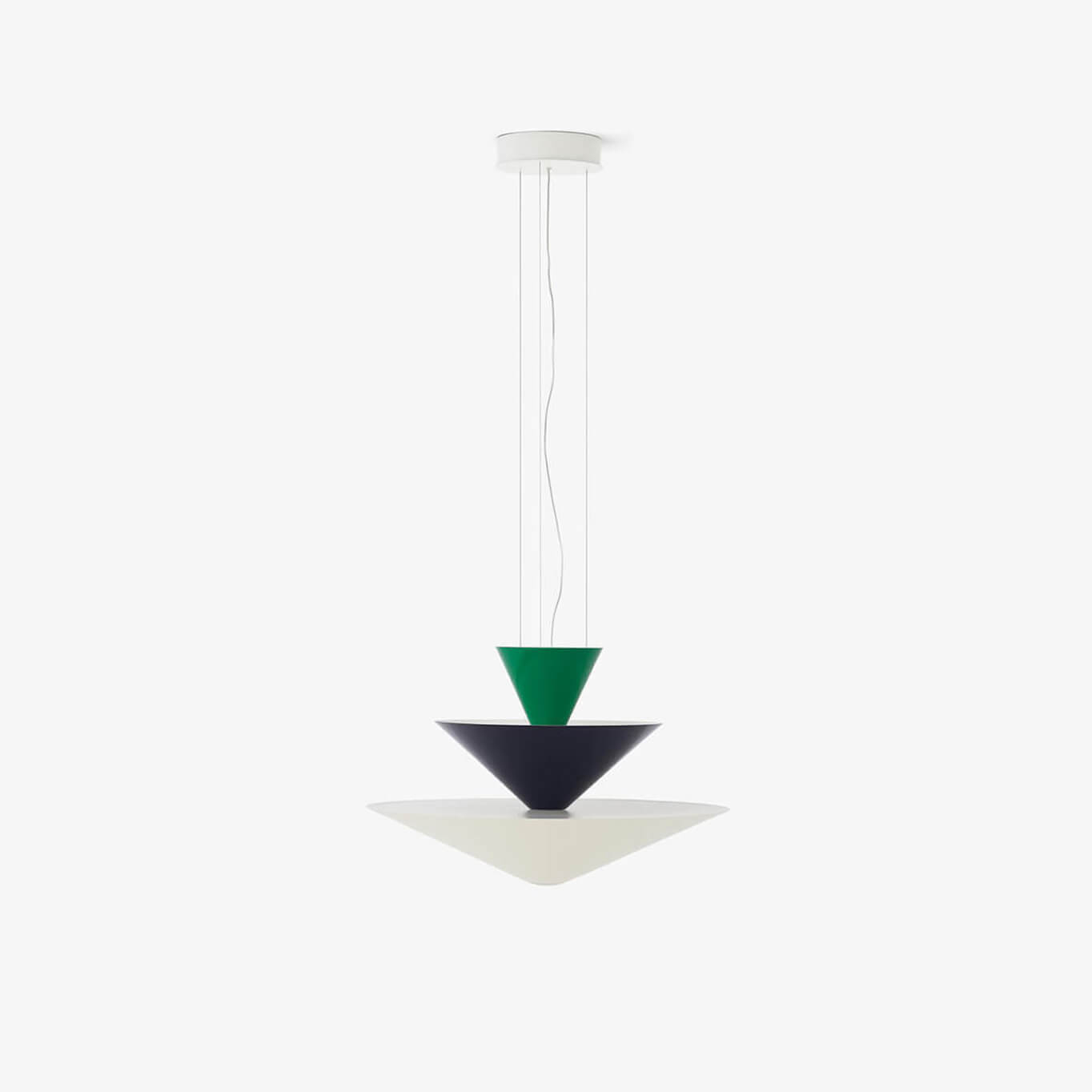GIO LN14 Vert Signal, Bleu Profond & Blanc Ecru AND TRADITION