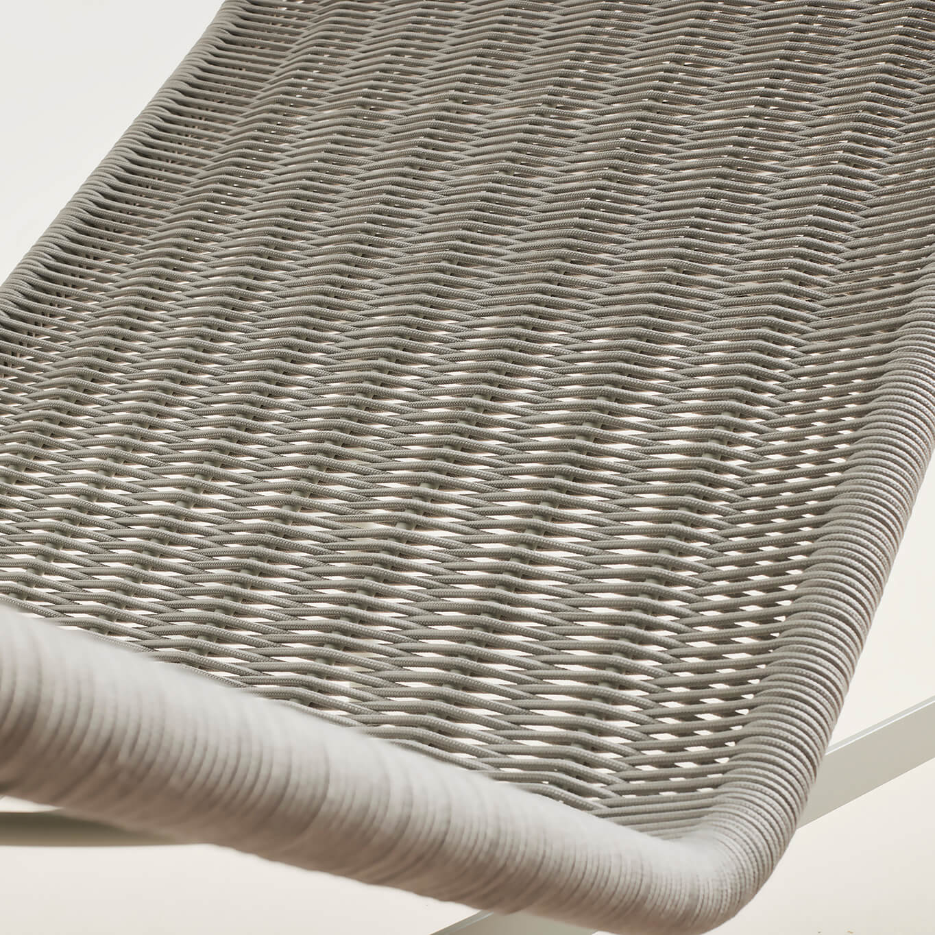 Chaise Longue PALISSADE CORD Gris Ciel