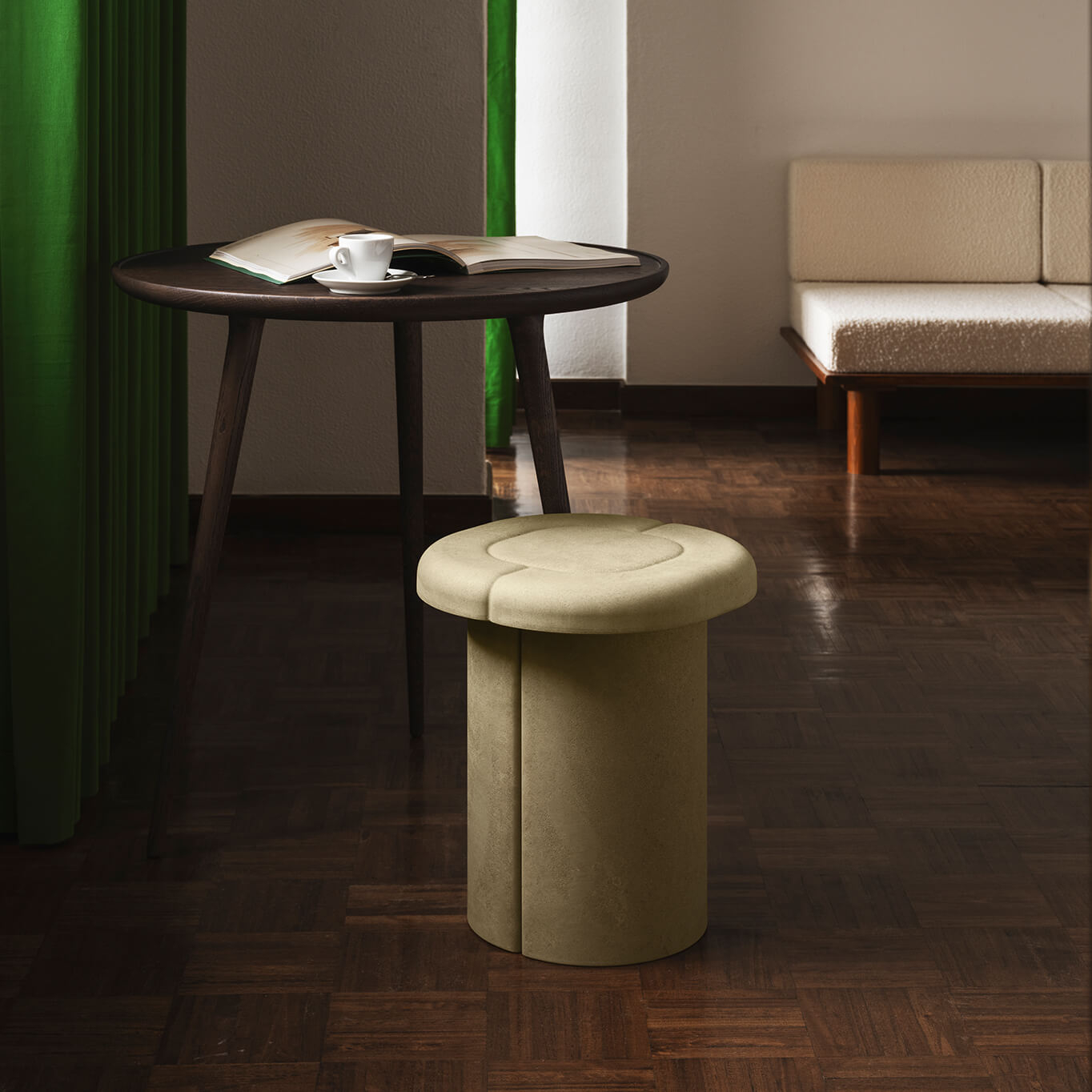 Tabouret ALDER STOOL Vert clair  MATER