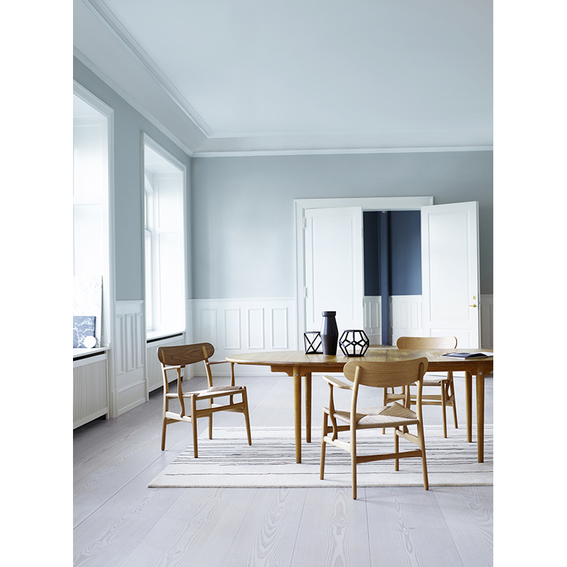 CH26 Noyer huilé/ corde naturelle CARL HANSEN