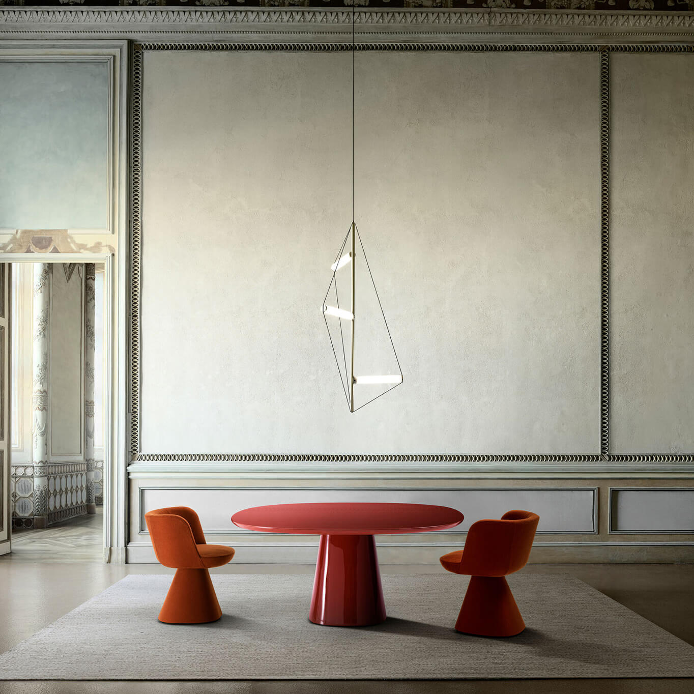 ALLURE O' L 125 Rouge argile brillant B&B ITALIA