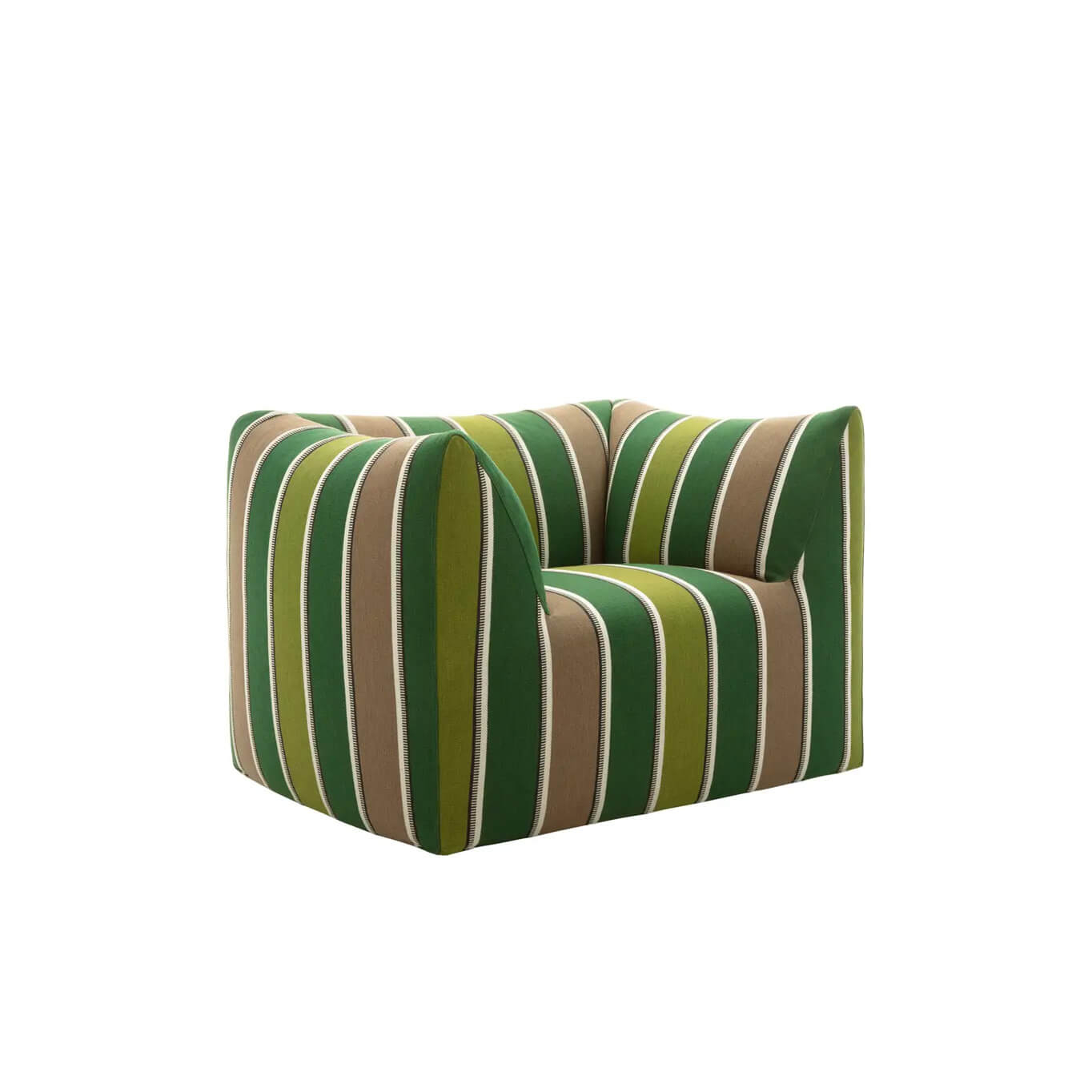 LA BAMBOLA OUTDOOR Jacquard Lima raie verte