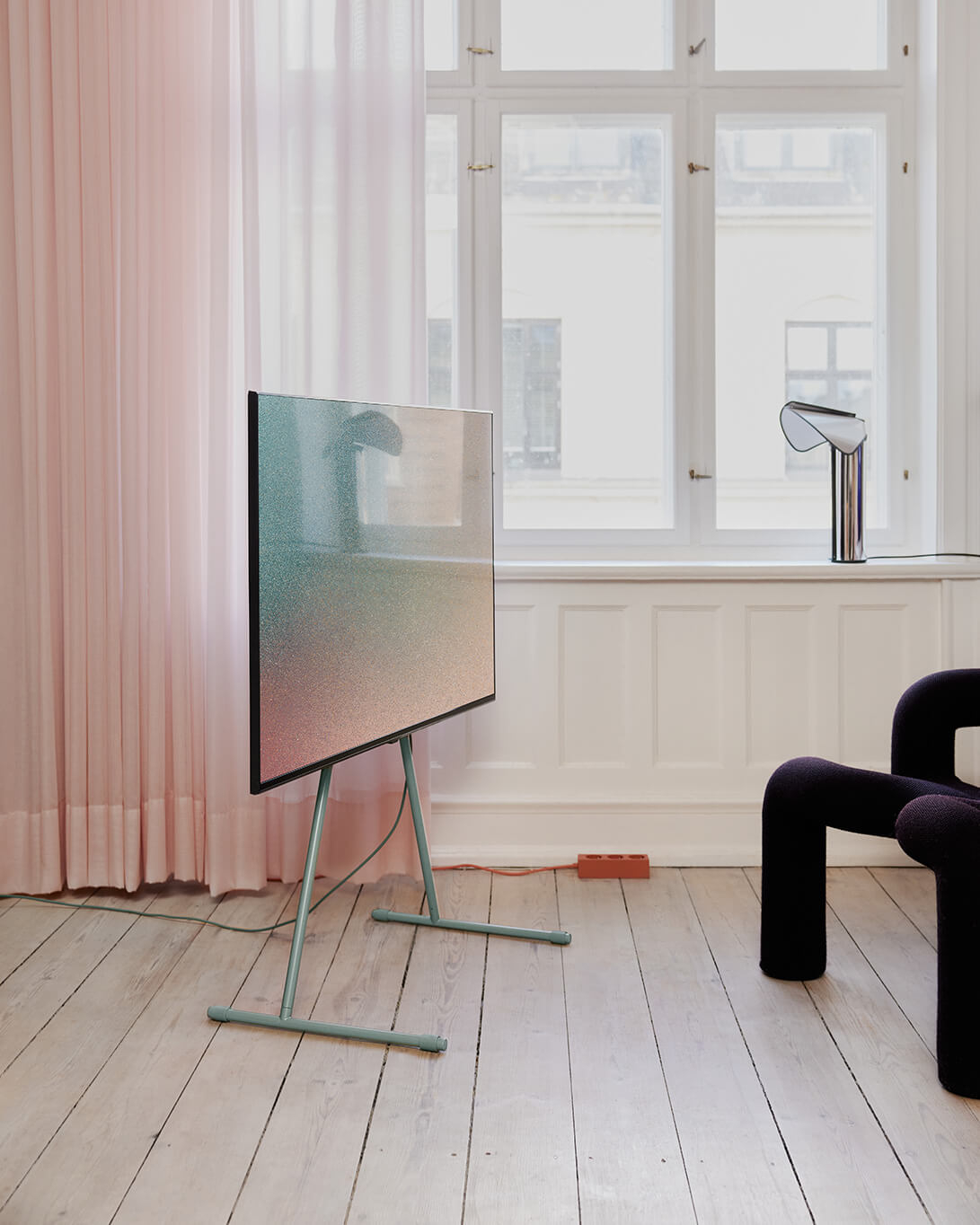 Support TV VIVA Vert Mousse PEDESTAL