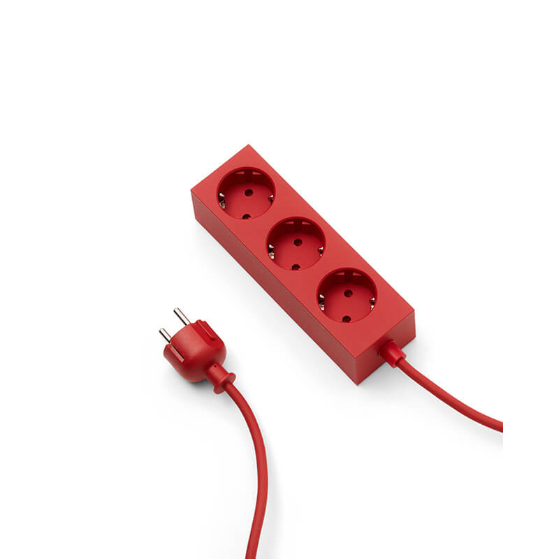 Accessoire luminaire Multiprise POWER BAR 5 m Rouge feu PEDESTAL