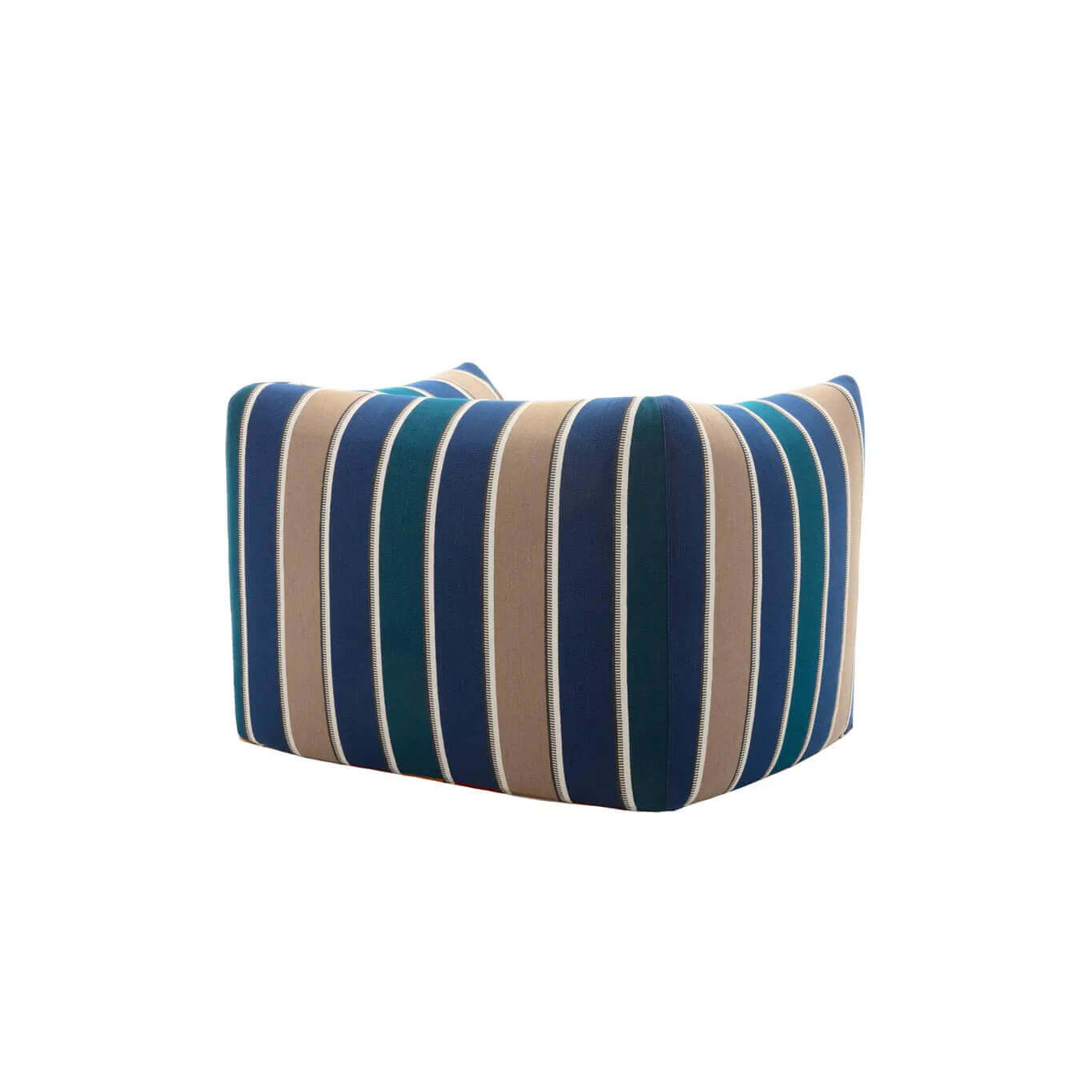 LA BAMBOLA Jacquard Lima raie bleue B&B ITALIA