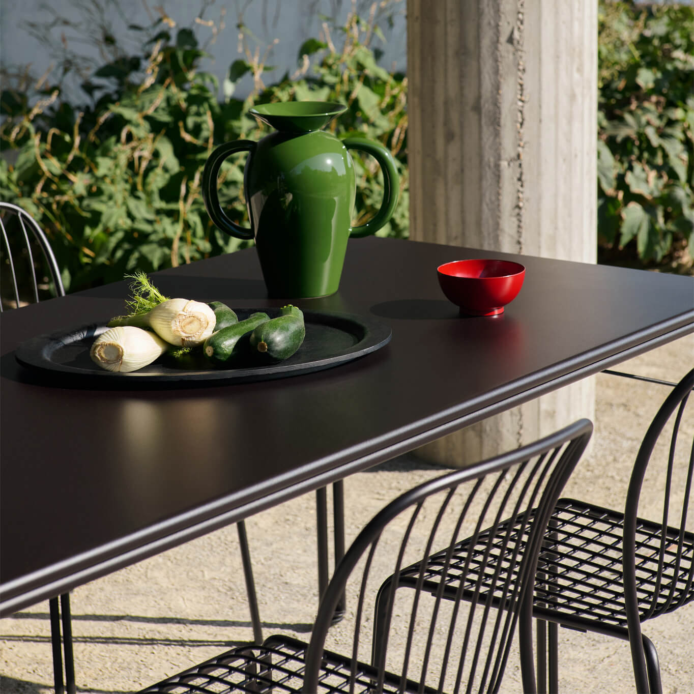 Table extérieur Table THORVALD SC99 Noir AND TRADITION