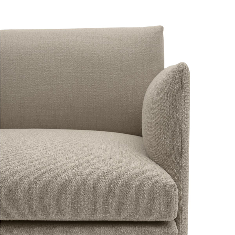 Canapé OUTLINE 3 places Tissu Ecriture 240/ aluminium MUUTO