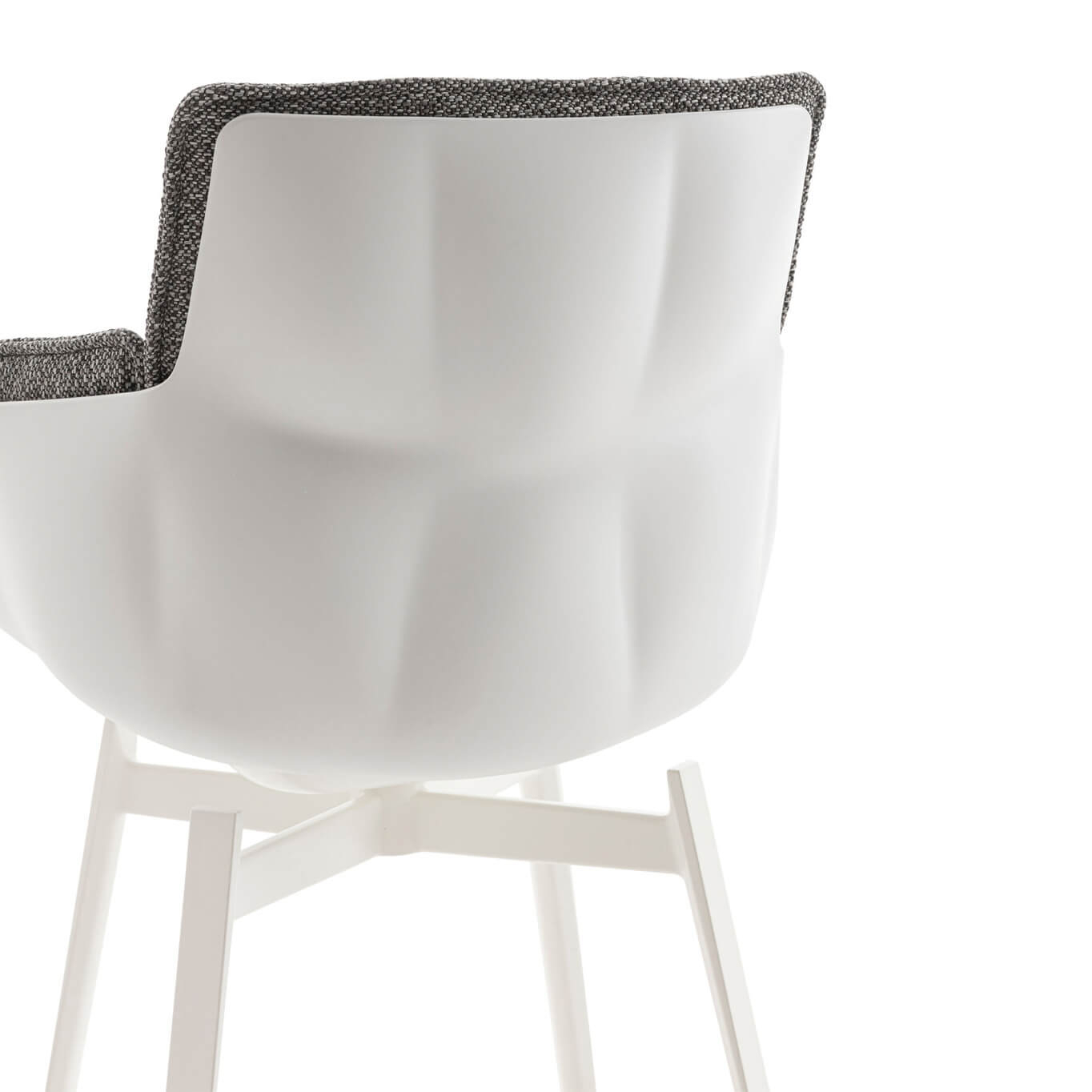 HUSK avec accoudoirs Rattier Antille marron/gris B&B ITALIA