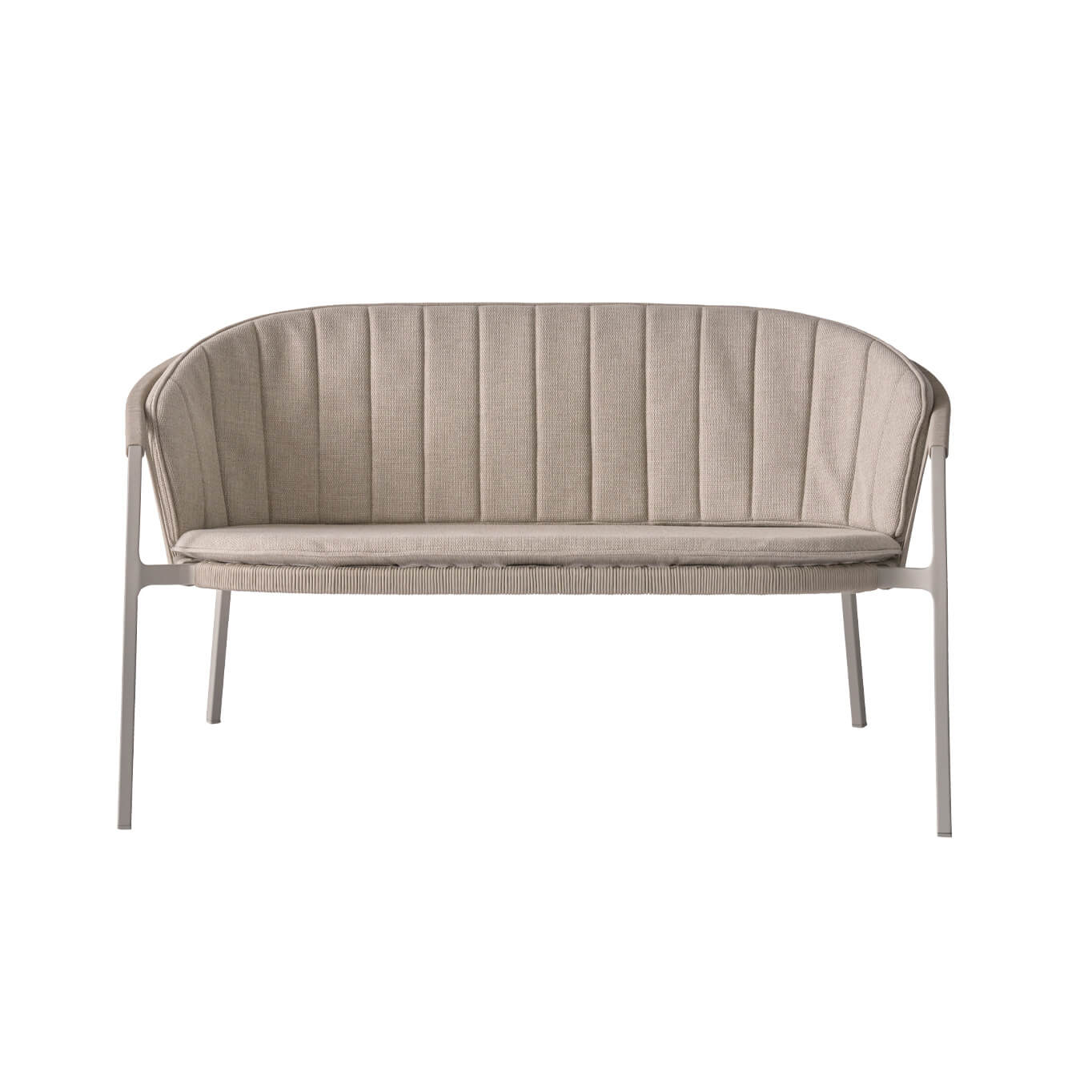 LAGRASSE 2 places avec coussin d'assise et dossier VIPP