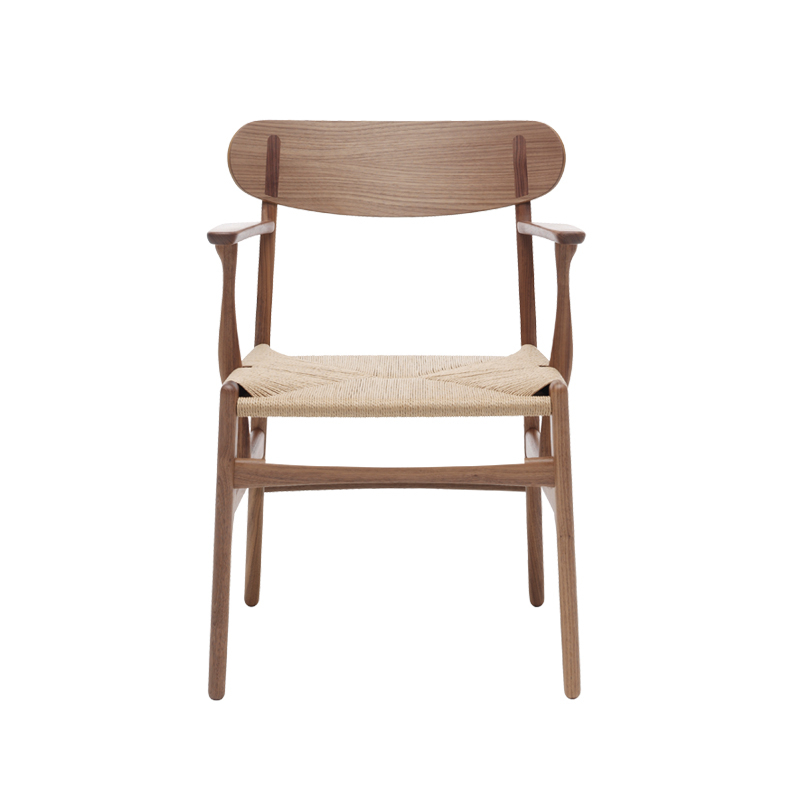 CH26 Noyer huilé/ corde naturelle CARL HANSEN
