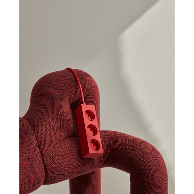 Accessoire luminaire Multiprise POWER BAR 5 m Rouge feu PEDESTAL