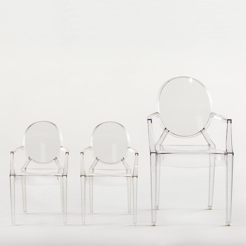 Fauteuil enfant LOU LOU GHOST Noir brillant KARTELL