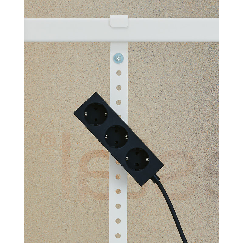 Accessoire luminaire Multiprise POWER BAR 5 m Charbon PEDESTAL