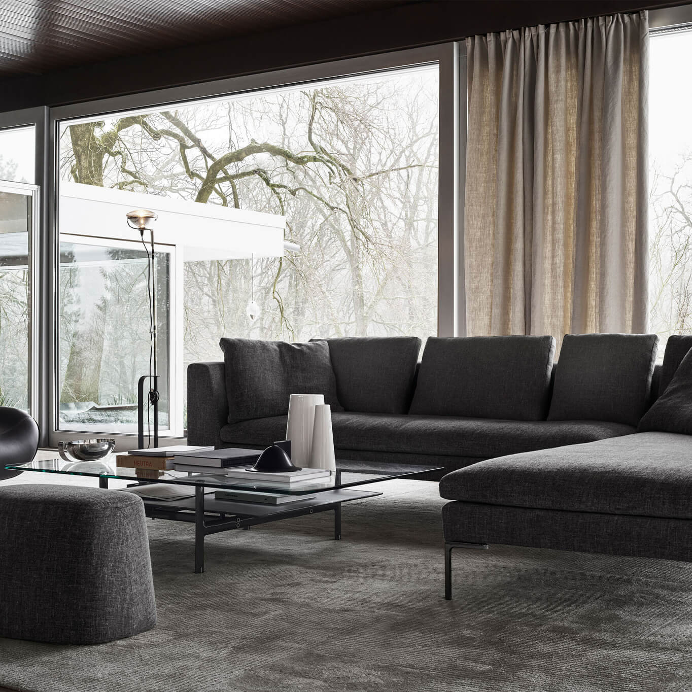 CHARLES angle gauche Rattier Astro Corde B&B ITALIA