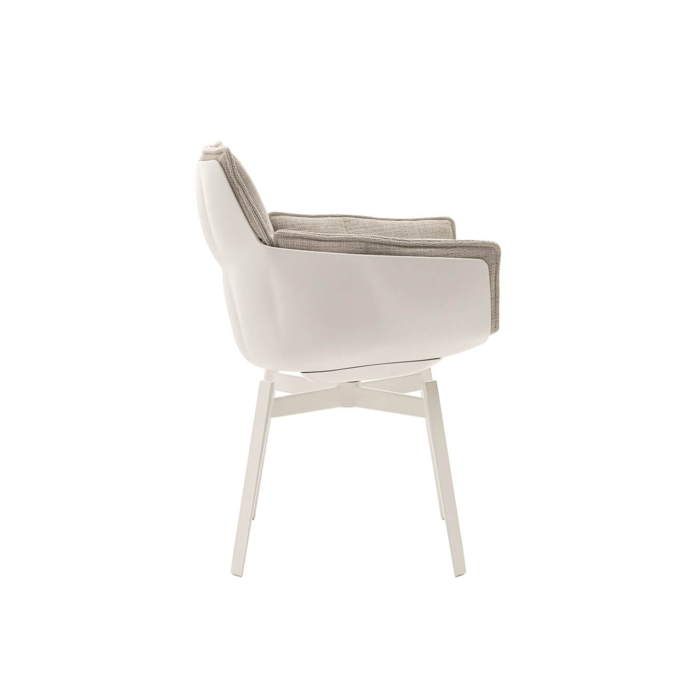 HUSK avec accoudoirs Rattier Astro Corde B&B ITALIA