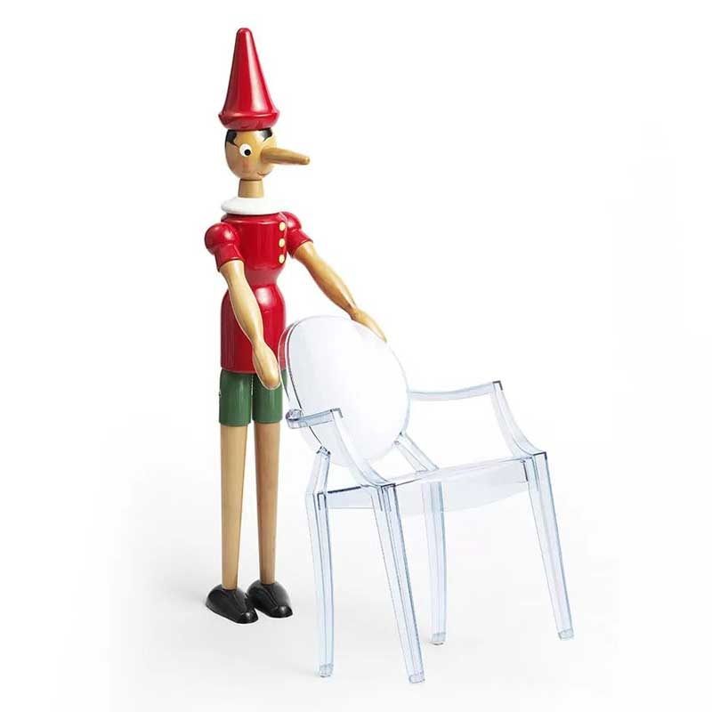Fauteuil enfant LOU LOU GHOST Noir brillant KARTELL