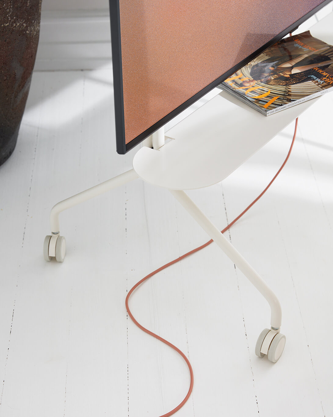 Etagère Pipe pour support TV Vert Mousse PEDESTAL
