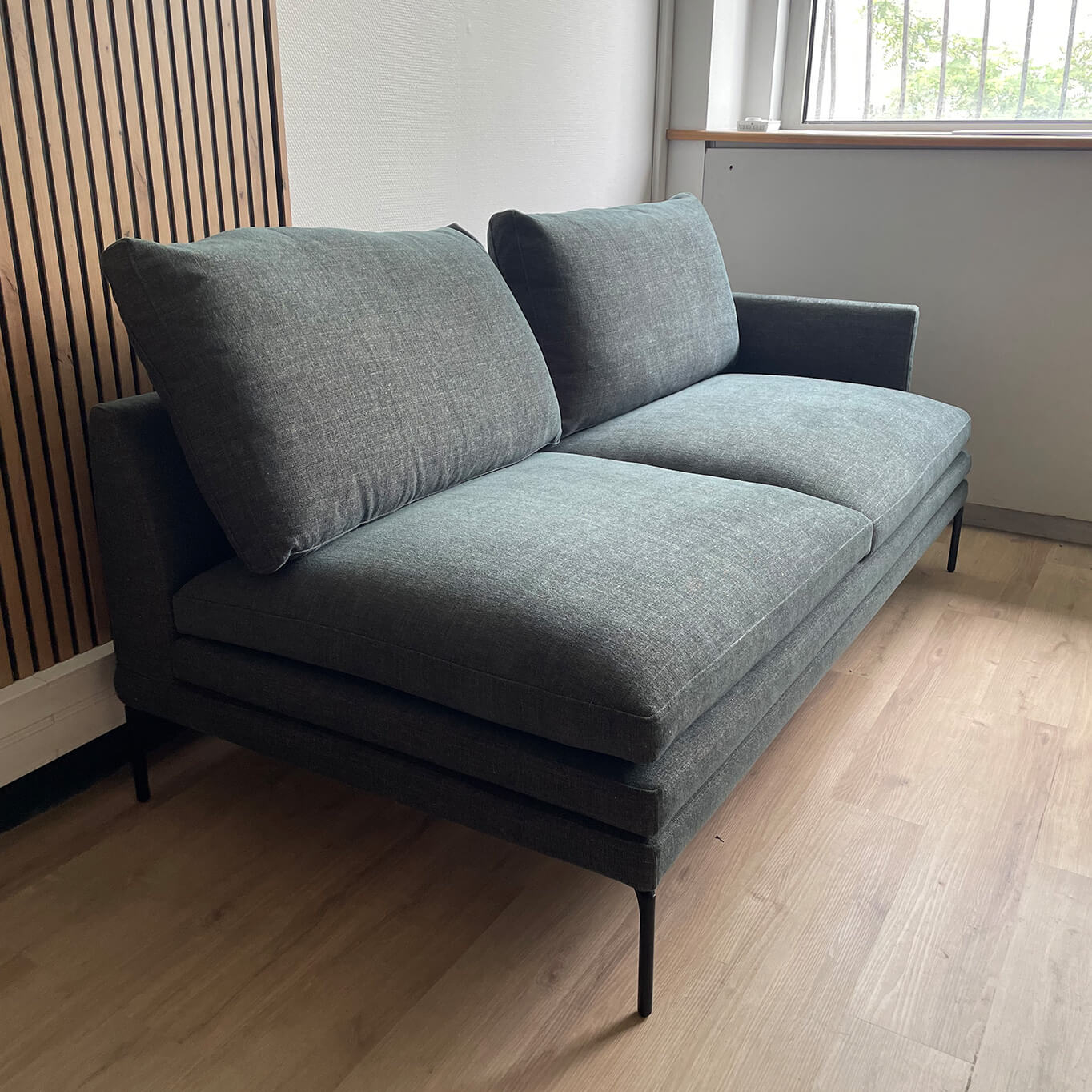 WILLIAM 2 places L 180 tissu Gris foncé 24805 ZANOTTA