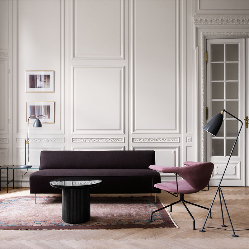 Lampe à poser BESTLITE BL1 Laiton/ blanc GUBI