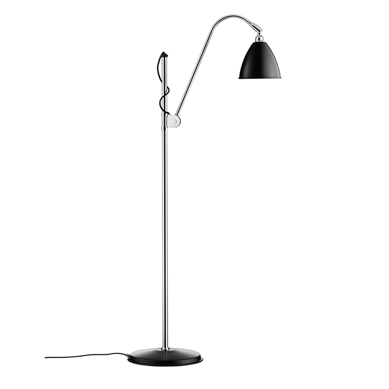 Lampadaire BESTLITE BL3S Chrome/ noir GUBI