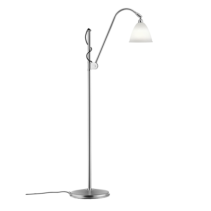 Lampadaire BESTLITE BL3S Chrome/ porcelaine GUBI